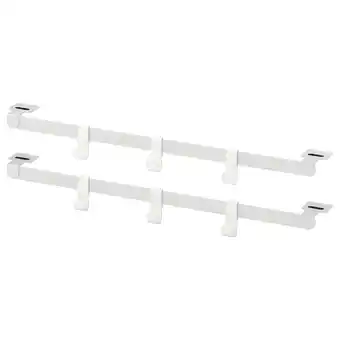 IKEA Hjälpa 2 nást. lišty, 6 háčků a 2 bal. kov, bílá, 55 cm nabídka