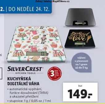 Lidl Kuchyňská váha nabídka