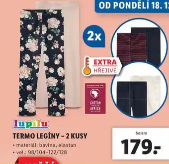 Lidl Termo legíny nabídka
