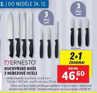 Lidl Kuchyňské nože nabídka