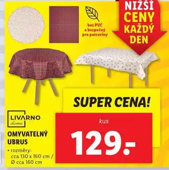 Lidl Omyvatelný ubrus nabídka