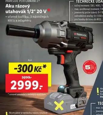 Lidl Aku rázový utahovák nabídka