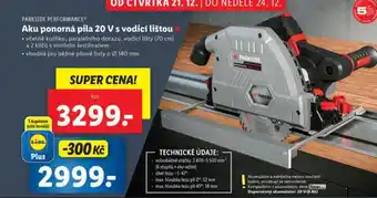 Lidl Aku ponorná pila nabídka