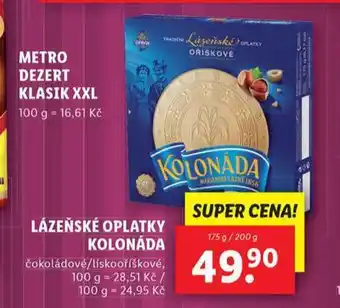 Lidl Lázeňské oplatky kolonáda nabídka