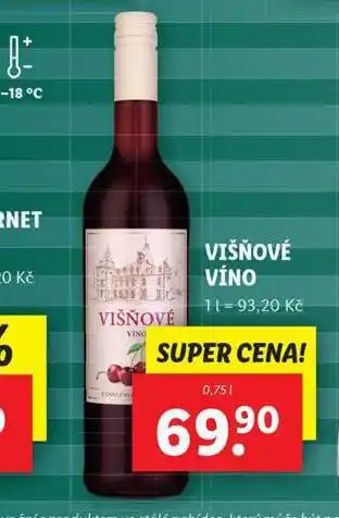 Lidl Višňové víno nabídka
