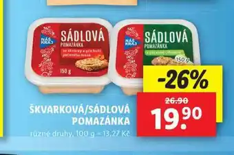 Lidl Sádlová pomazánka nabídka