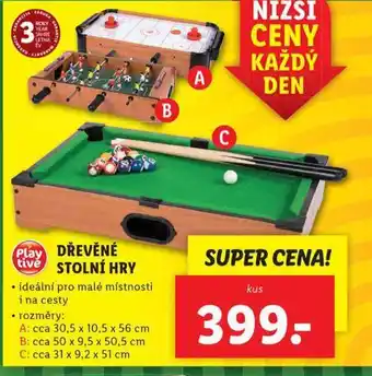 Lidl Dřevěné stolní hry nabídka