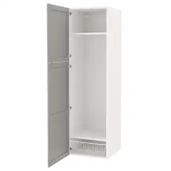 IKEA Enhet úložná sestava, bílá/šedá rám, 60x62x210 cm nabídka