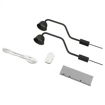 IKEA Tvärdrag / trådfri osvětlovací sada, černá nabídka