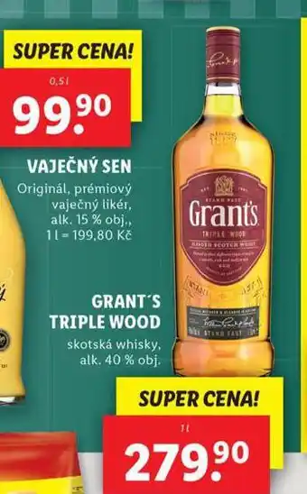 Lidl Grant's triple wood whisky nabídka