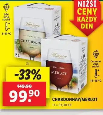 Lidl Chardonnay nabídka