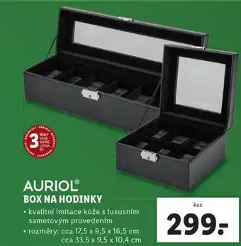 Lidl Box na hodinky nabídka