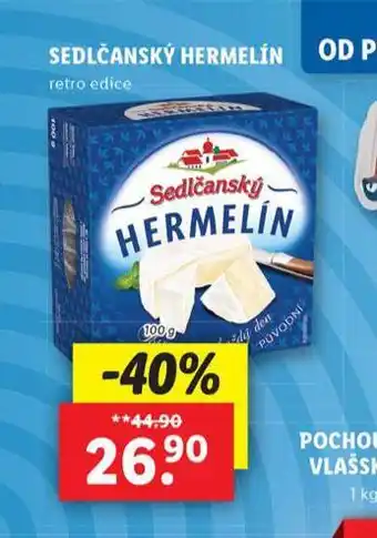 Lidl Sedlčanský hermelín nabídka