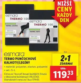 Lidl Termo punčochové kalhoty nabídka