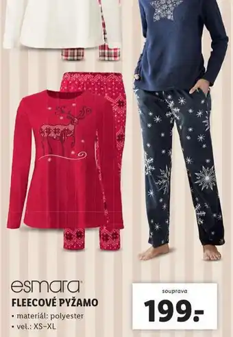 Lidl Fleecové pyžamo nabídka