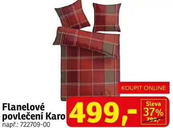 Asko Flanelové povlečení Karo nabídka