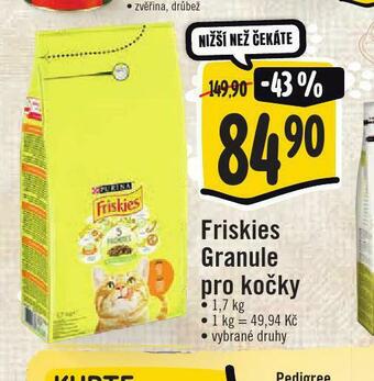 Jip Friskies granule pro kočky nabídka