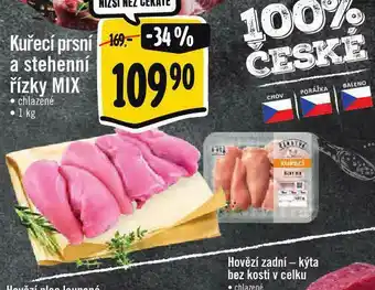 Albert Kuřecí prsní a stehenní řízek mix nabídka