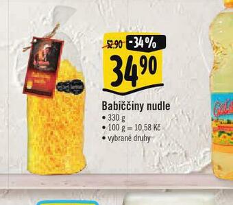 Albert Babiččiny nudle nabídka