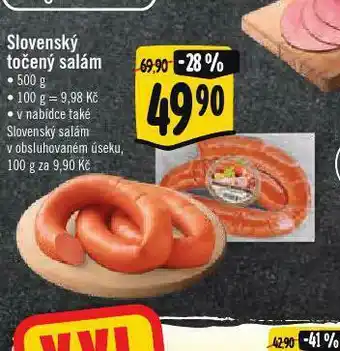 Albert Slovesnký točený salám nabídka