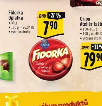 Albert Fidorka oplatka nabídka