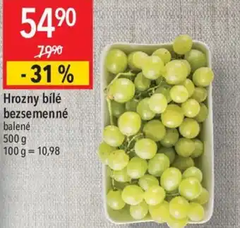 Globus Hrozny bílé bezsemenné nabídka