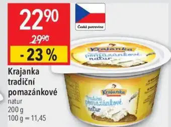 Globus Krajanka tradiční pomazánkové nabídka