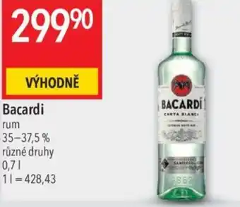 Globus Bacardi nabídka