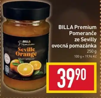 Billa BILLA Premium Pomeranče ze Sevilly ovocná pomazánka nabídka