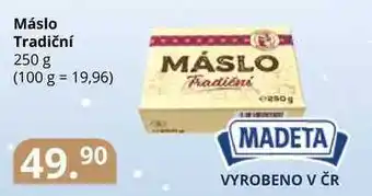 Potraviny CZ Máslo tradiční 250 g nabídka