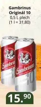 Potraviny CZ Gambrinus originál 10 0,5l nabídka