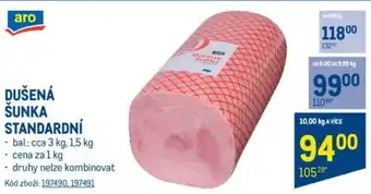Makro DUŠENÁ ŠUNKA STANDARDNÍ nabídka