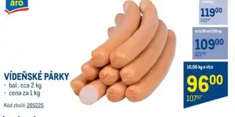 Makro VÍDEŇSKÉ PÁRKY nabídka