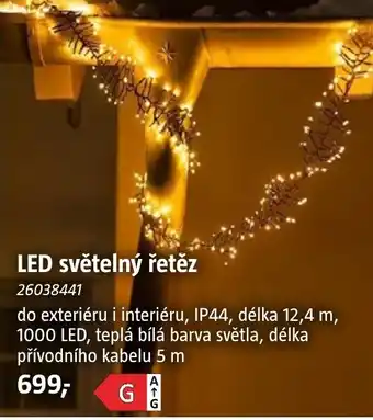 Bauhaus LED světelný řetěz nabídka