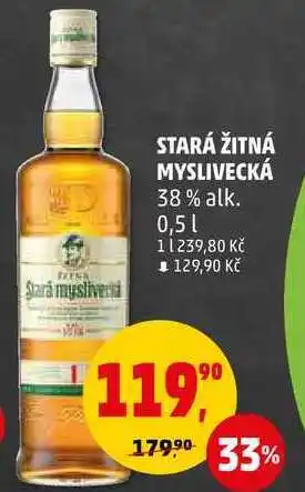 Penny Market Stará žitná myslivecká 38 % alk., 0,5 l nabídka