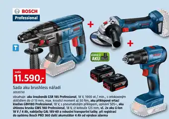 Bauhaus BOSCH Professional Sada aku brushless nářadí nabídka