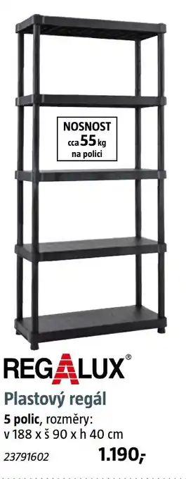 Bauhaus Plastový regál nabídka