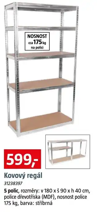 Bauhaus Kovový regál nabídka
