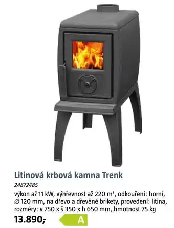 Bauhaus Litinová krbová kamna Trenk nabídka