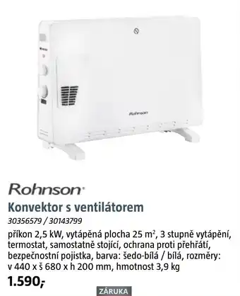 Bauhaus Konvektor s ventilátorem nabídka