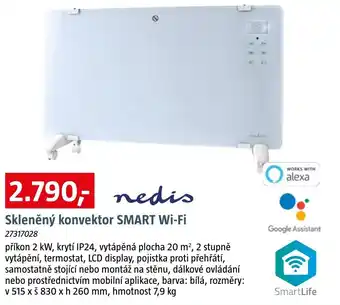 Bauhaus Skleněný konvektor SMART Wi-Fi nabídka