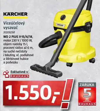 Bauhaus Víceúčelový vysavač nabídka