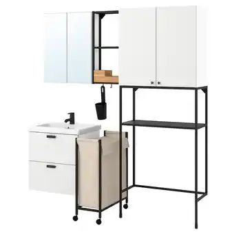 IKEA Enhet praní, antracit/bílá, 180x43x204 cm nabídka