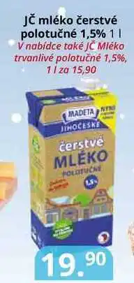 Potraviny CZ Jč mléko čerstvé polotučné 1,5% 1l nabídka