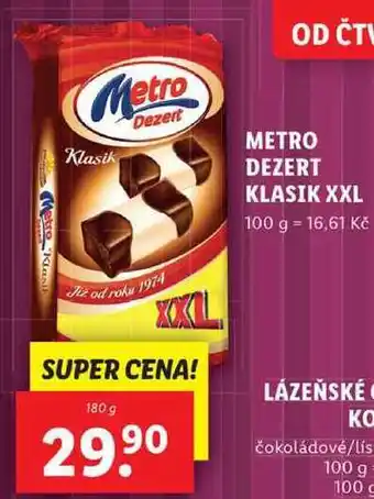 Lidl Metro dezert klasik xxl, 180 g nabídka