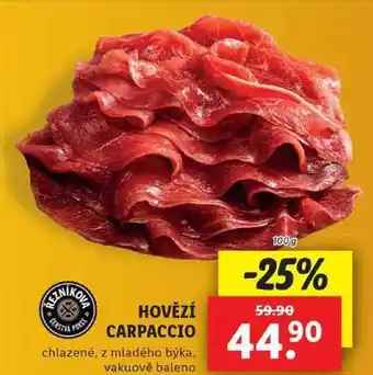 Lidl Hovězí carpaccio, 100 g nabídka