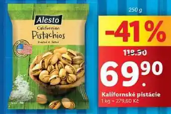 Lidl Kalifornské pistácie, 250 g nabídka
