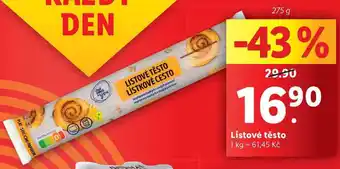 Lidl Listové těsto, 275 g nabídka