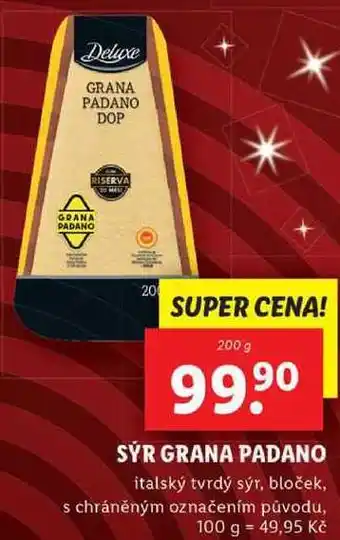 Lidl Sýr grana padano, 200 g nabídka