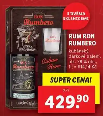 Lidl Rum ron rumbero, 0,7 l nabídka
